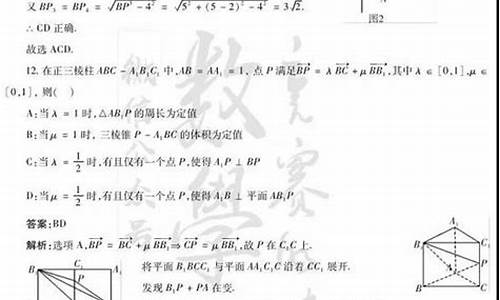 山东高考数学题及答案解析,山东省高考数学答案解析