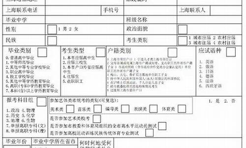 2016年高考报名表,2016高考报名号查询系统入口