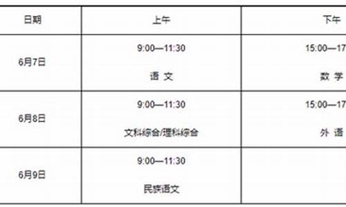 高考考试顺序时间2023_高考考试顺序时间