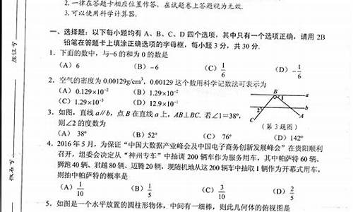 2016年贵州数学高考,2016年贵州高考文科数学试卷