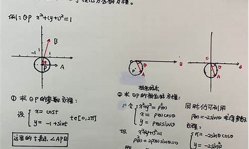 高考参数极坐标方程_高中数学极坐标与参数方程知识点总结